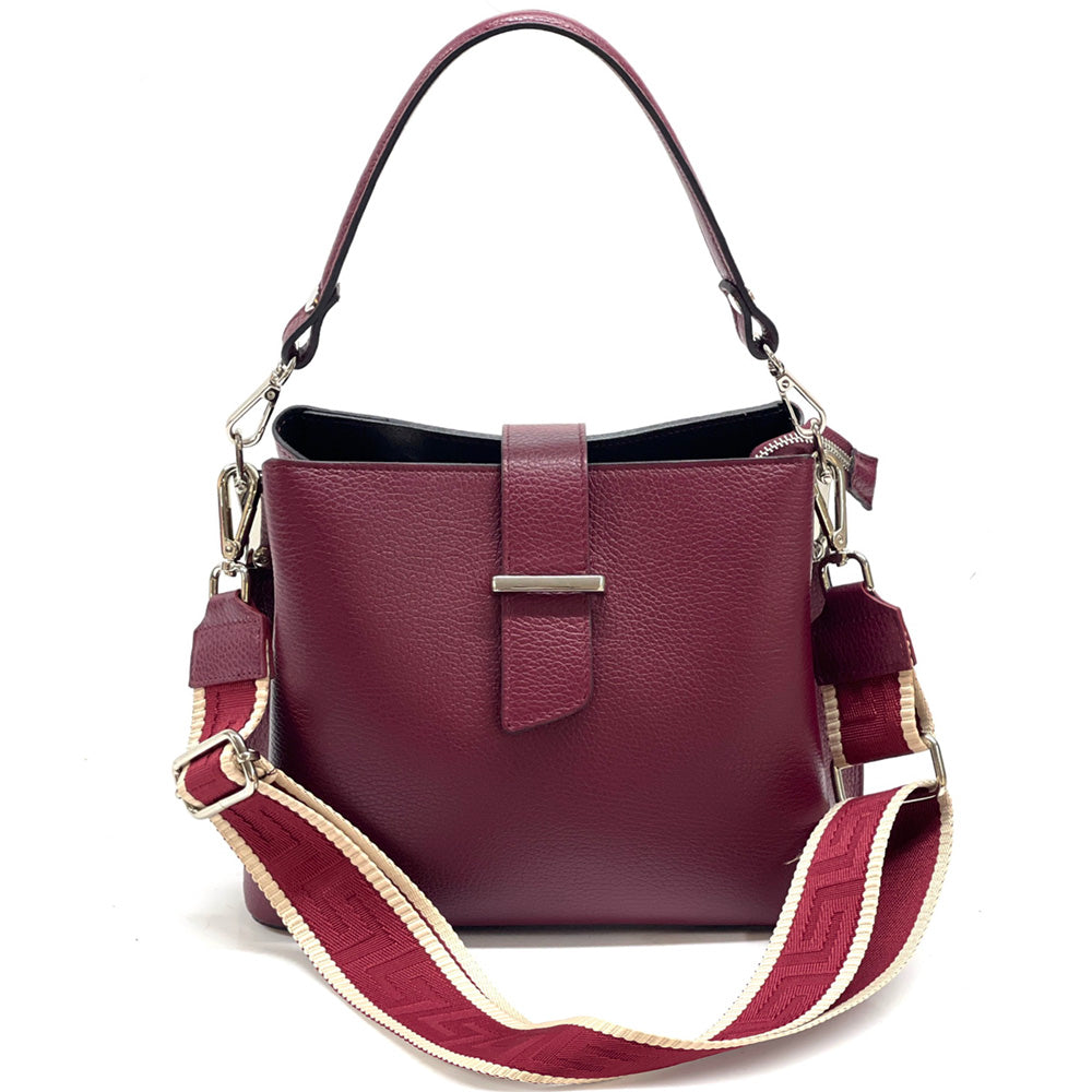 Kristen T leather shoulder bag - Made In Italy