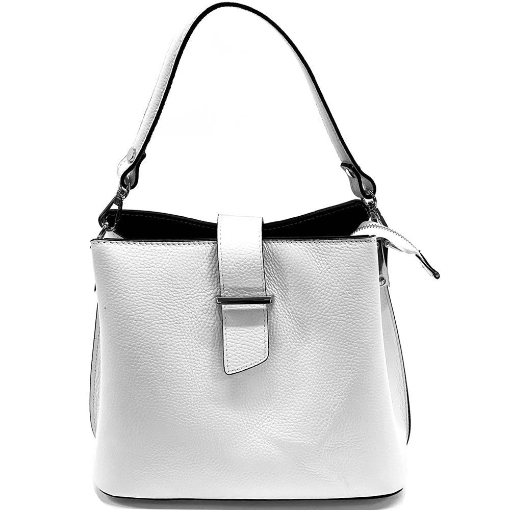 Kristen T leather shoulder bag - Made In Italy