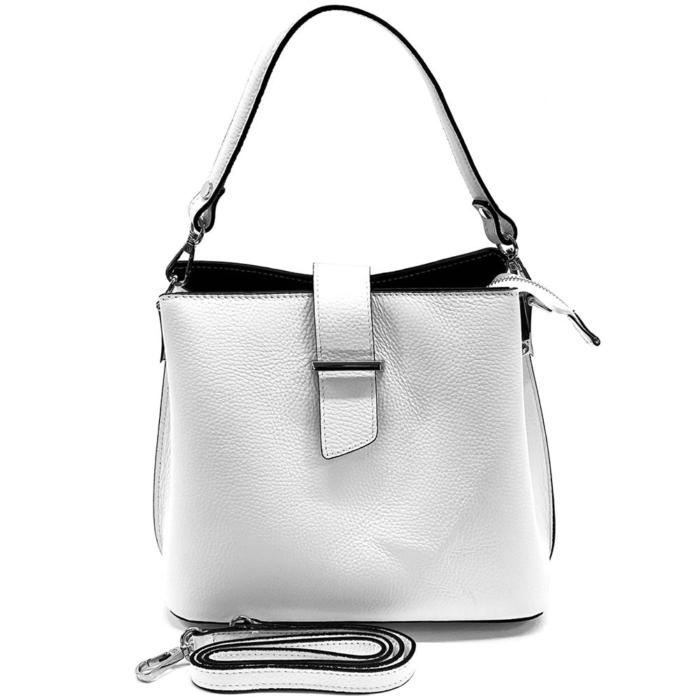 Kristen T leather shoulder bag - Made In Italy