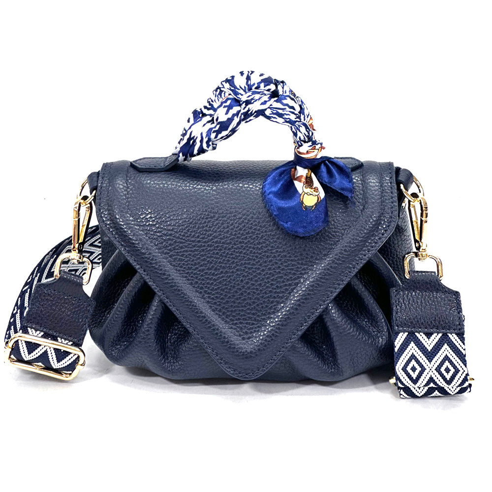 Linda leather handbag - Made In Italy