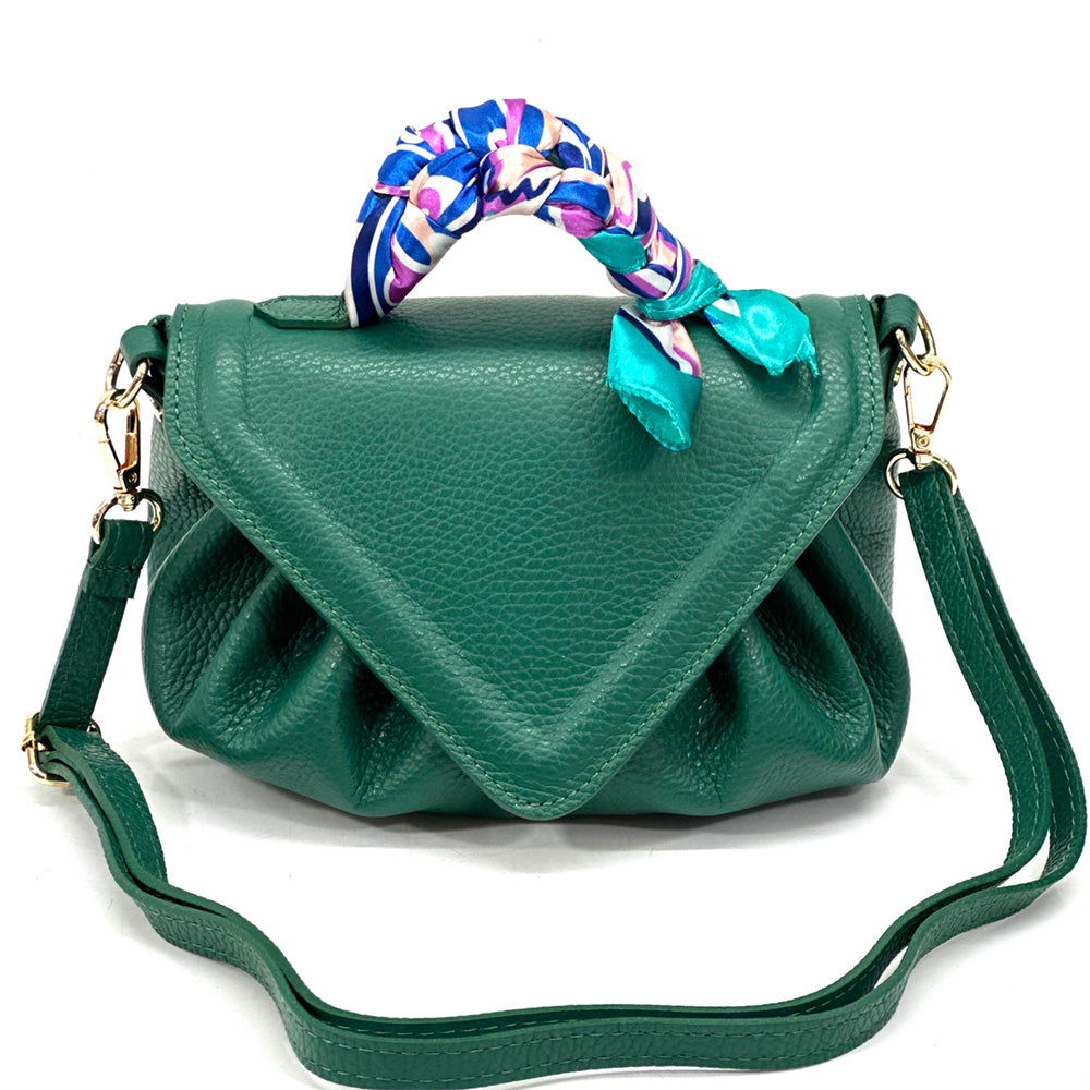 Linda leather handbag - Made In Italy