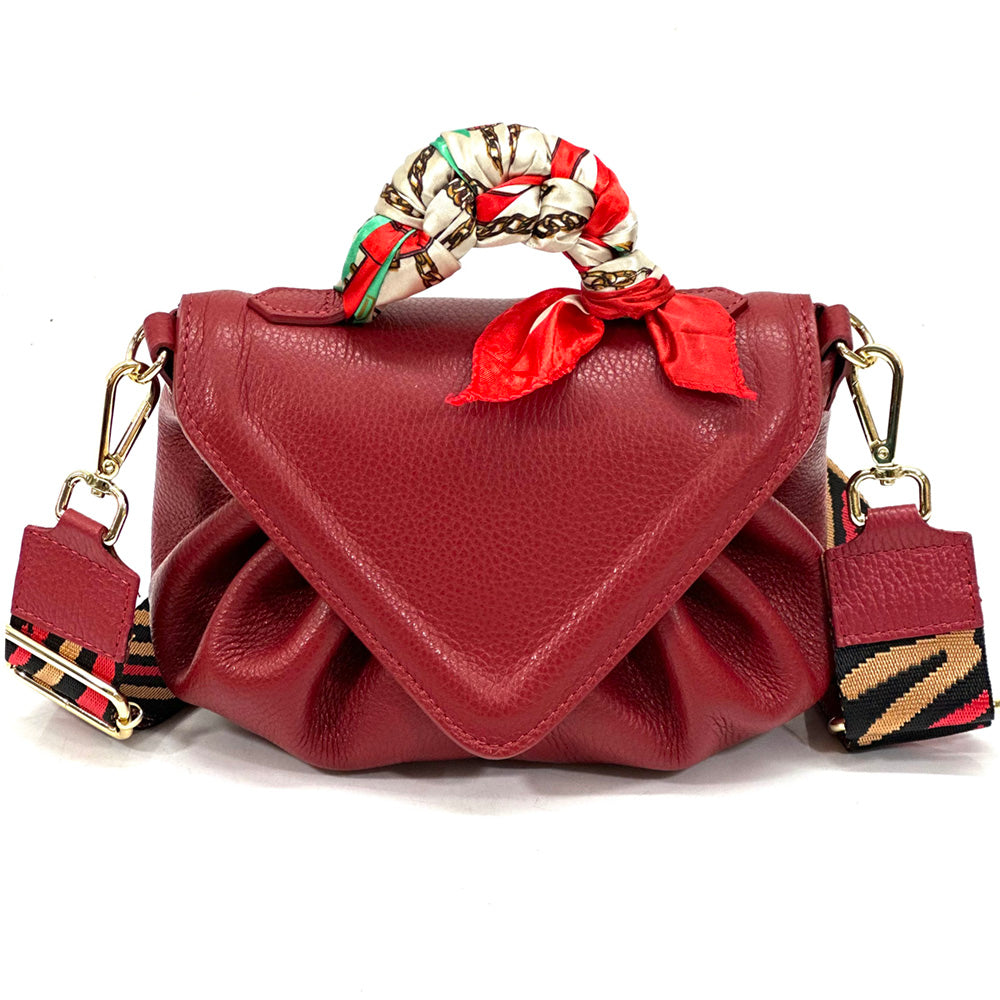 Linda leather handbag - Made In Italy