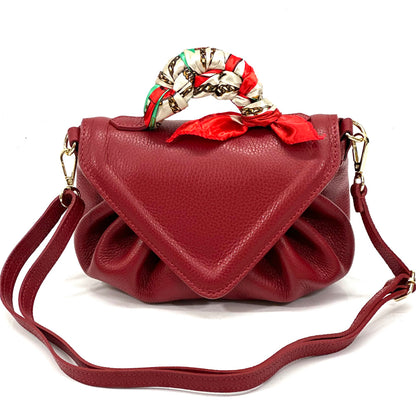 Linda leather handbag - Made In Italy