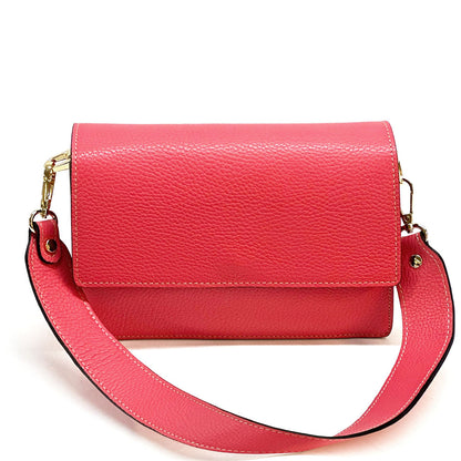 Evelina Leather Wristlet Bag - Made In Italy
