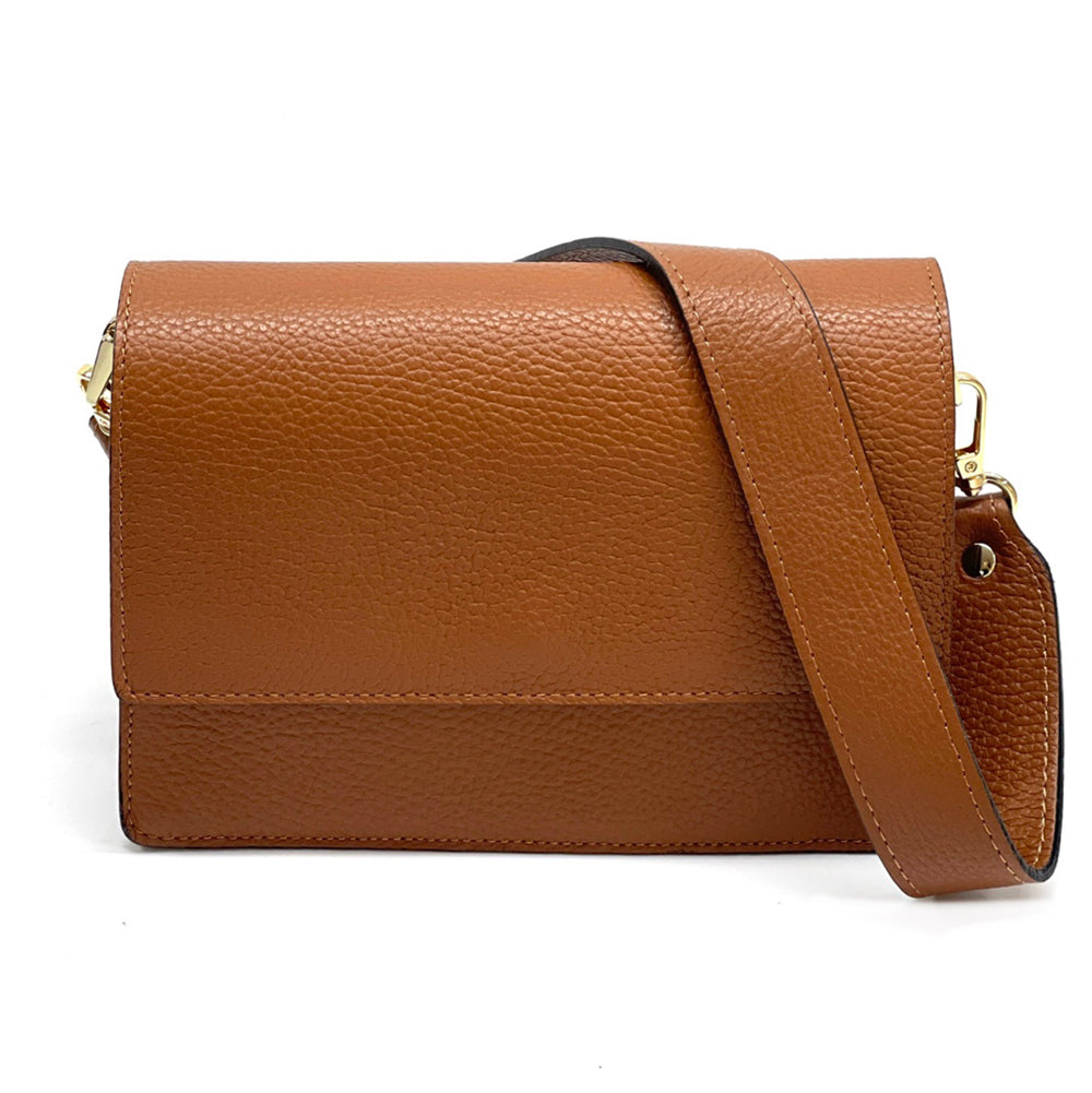 Evelina Leather Wristlet Bag - Made In Italy