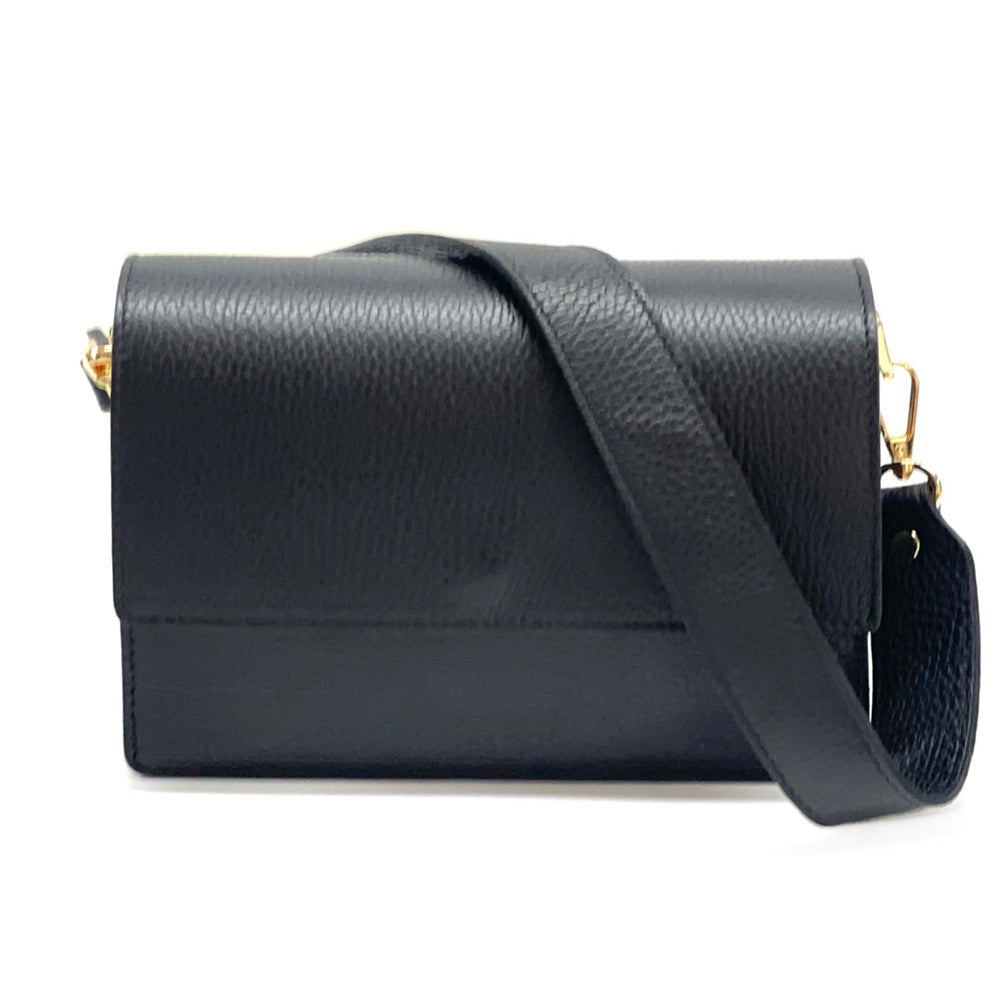 Evelina Leather Wristlet Bag - Made In Italy