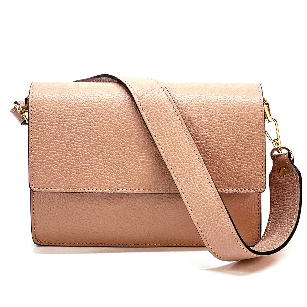Evelina Leather Wristlet Bag - Made In Italy