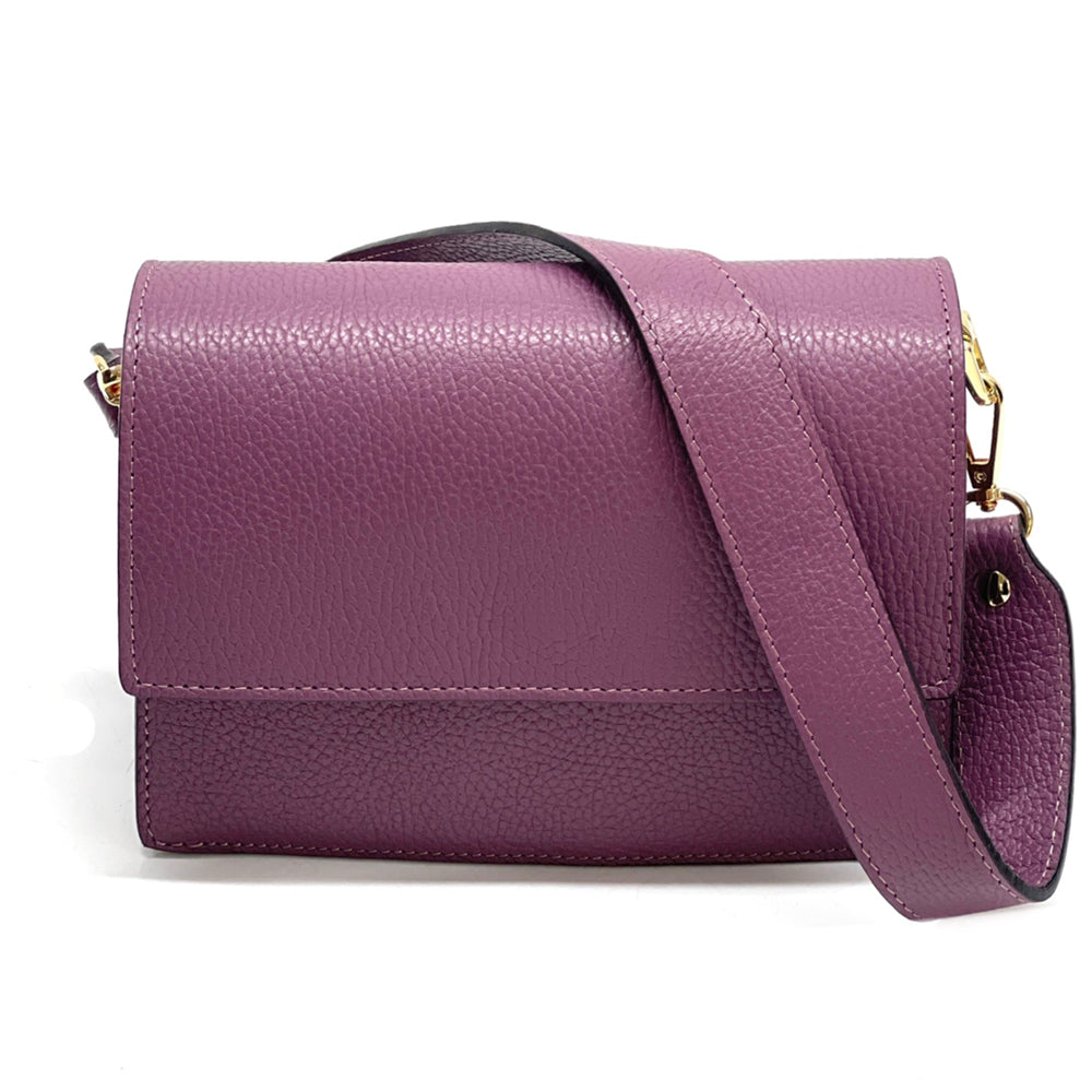 Evelina Leather Wristlet Bag - Made In Italy