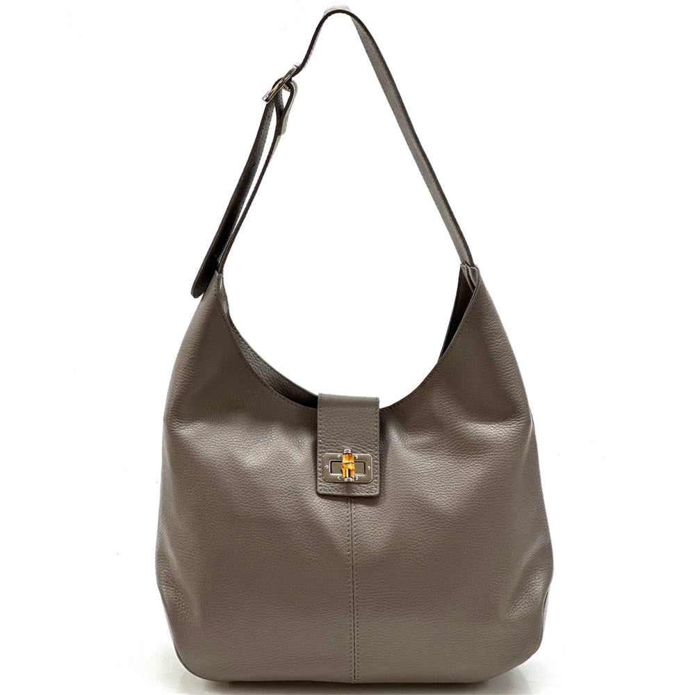Mazarine leather shoulder bag - Made In Italy