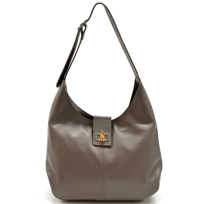 Mazarine leather shoulder bag - Made In Italy