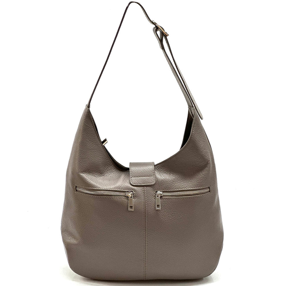 Mazarine leather shoulder bag - Made In Italy