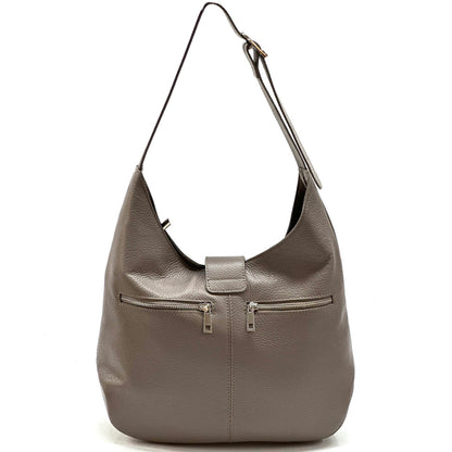 Mazarine leather shoulder bag - Made In Italy