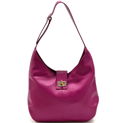 Mazarine leather shoulder bag - Made In Italy