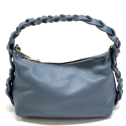 Lily Small Hobo Leather bag - Made In Italy