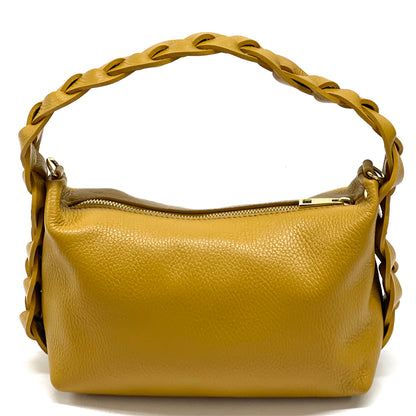 Lily Small Hobo Leather bag - Made In Italy