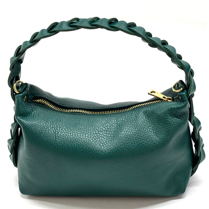 Lily Small Hobo Leather bag - Made In Italy