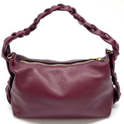 Lily Small Hobo Leather bag - Made In Italy