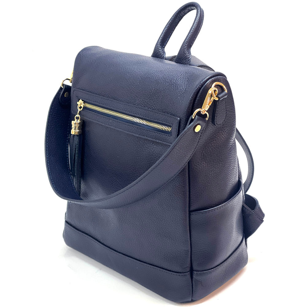Brittany Backpack in cow leather - Made In Italy
