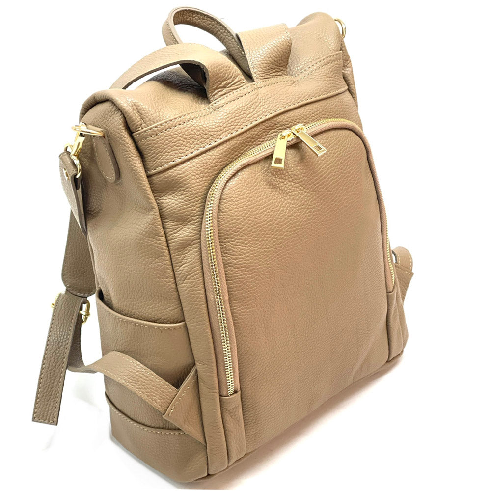 Brittany Backpack in cow leather - Made In Italy