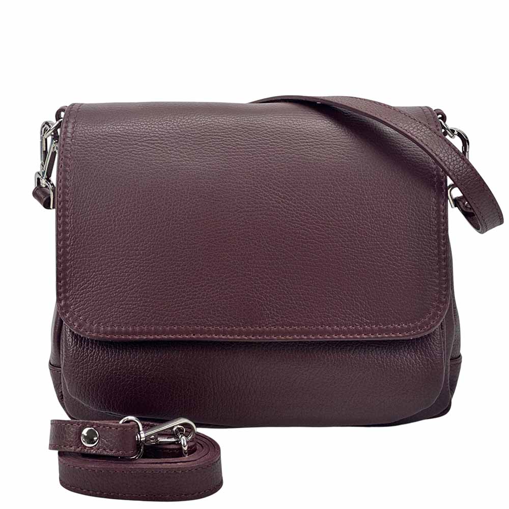 Pamela Leather Messenger Bag - Made In Italy