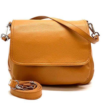 Pamela Leather Messenger Bag - Made In Italy