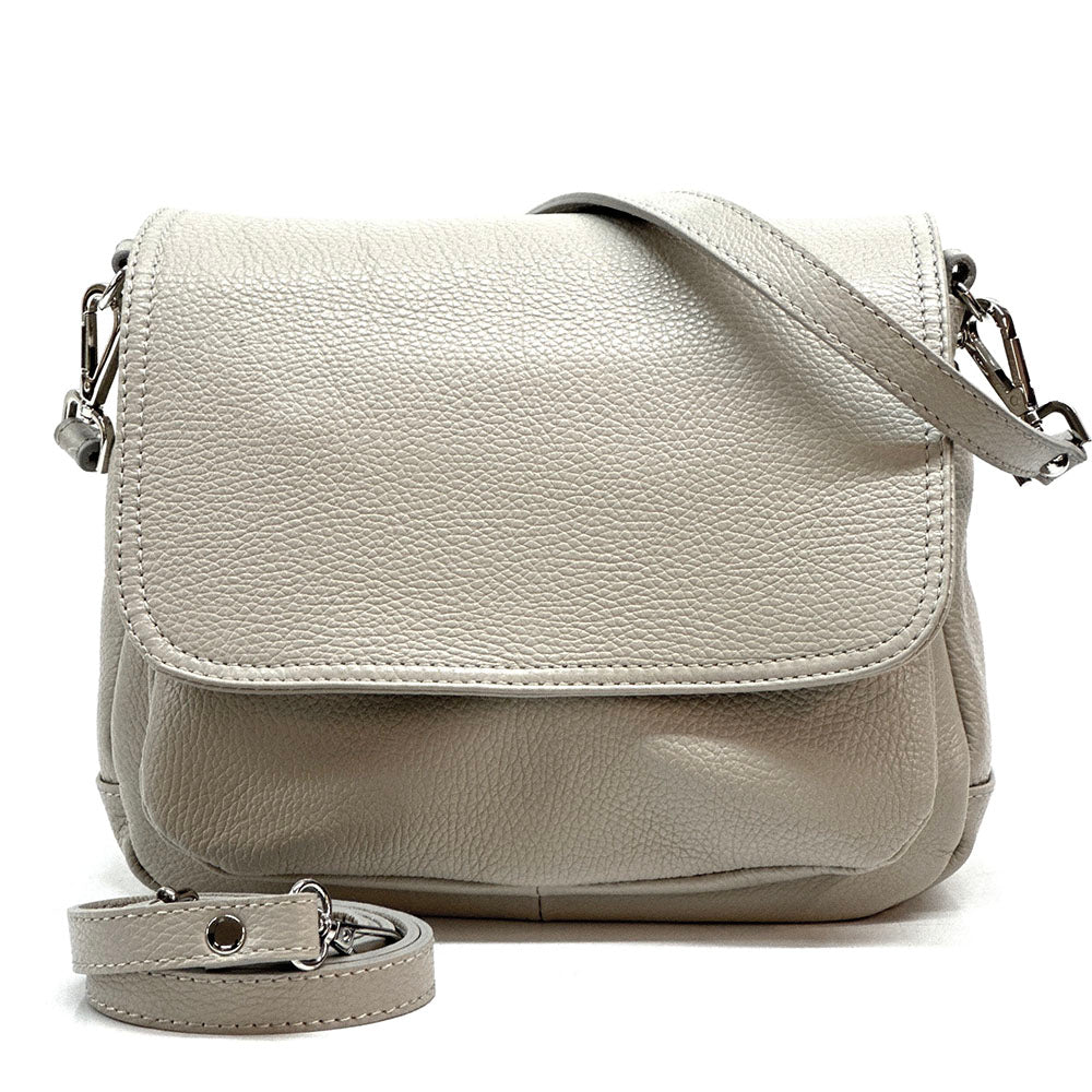Pamela Leather Messenger Bag - Made In Italy