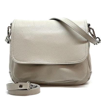 Pamela Leather Messenger Bag - Made In Italy
