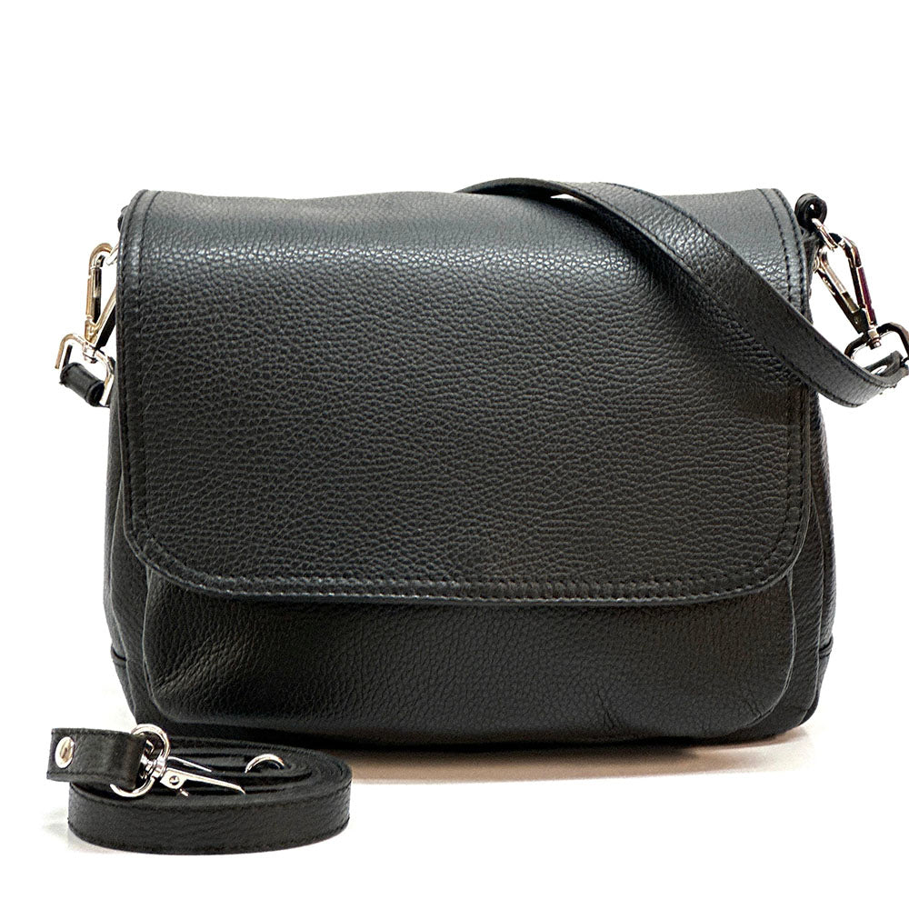 Pamela Leather Messenger Bag - Made In Italy