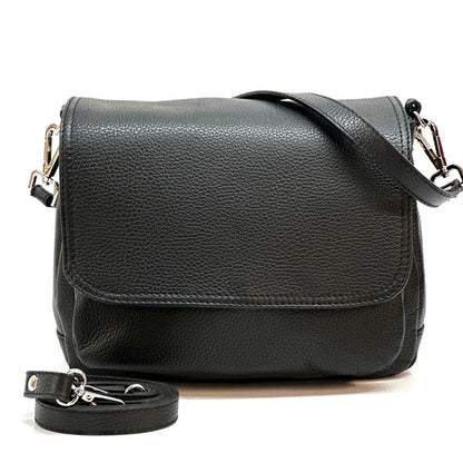 Pamela Leather Messenger Bag - Made In Italy