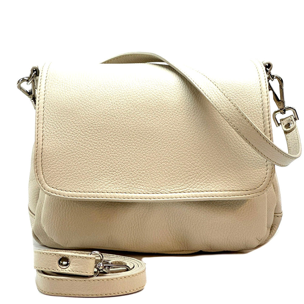 Pamela Leather Messenger Bag - Made In Italy