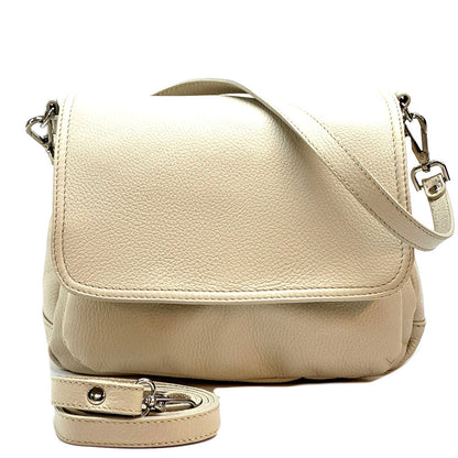 Pamela Leather Messenger Bag - Made In Italy