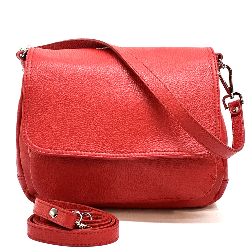 Pamela Leather Messenger Bag - Made In Italy