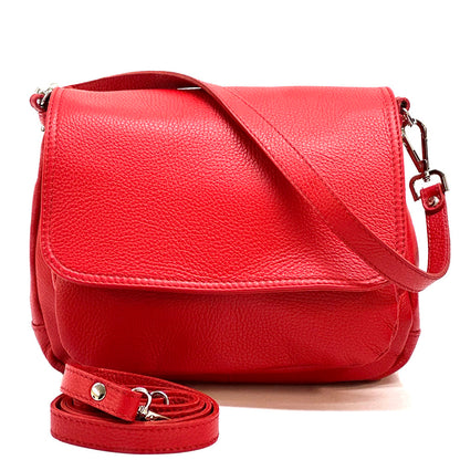 Pamela Leather Messenger Bag - Made In Italy