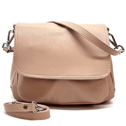 Pamela Leather Messenger Bag - Made In Italy