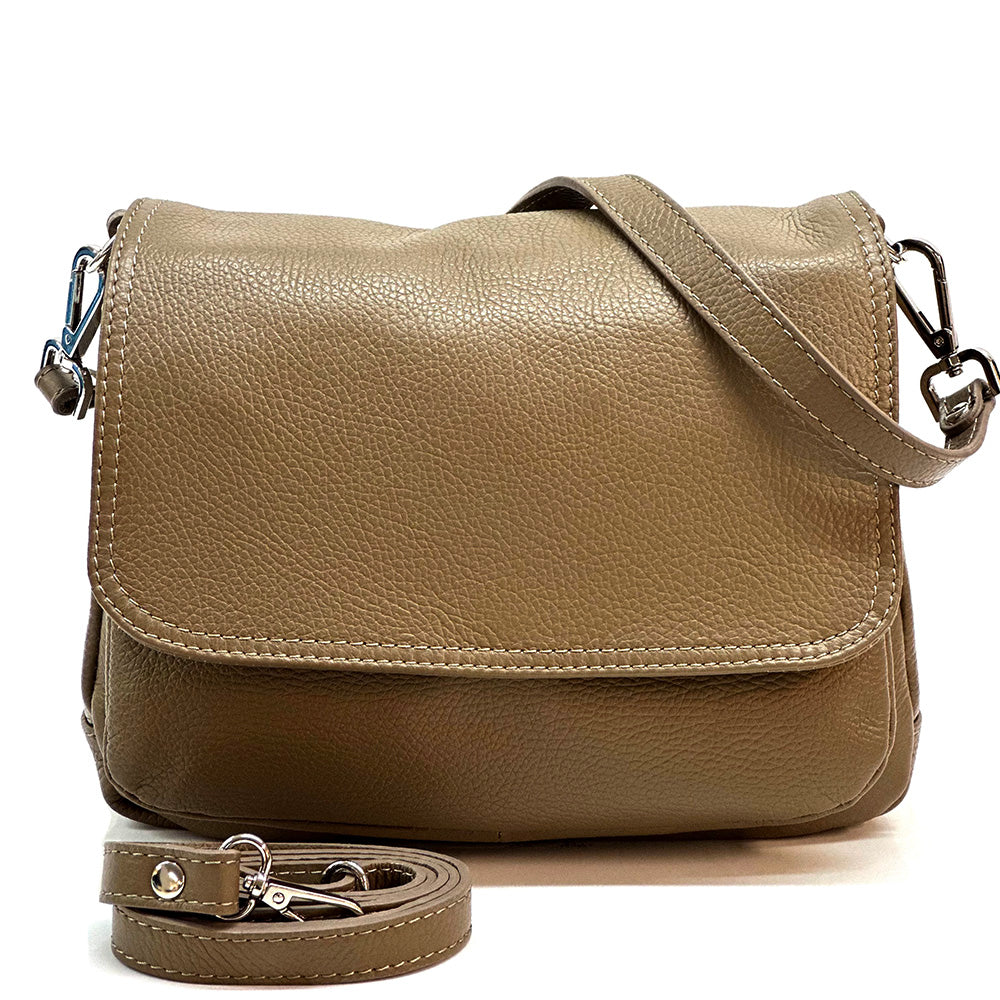Pamela Leather Messenger Bag - Made In Italy