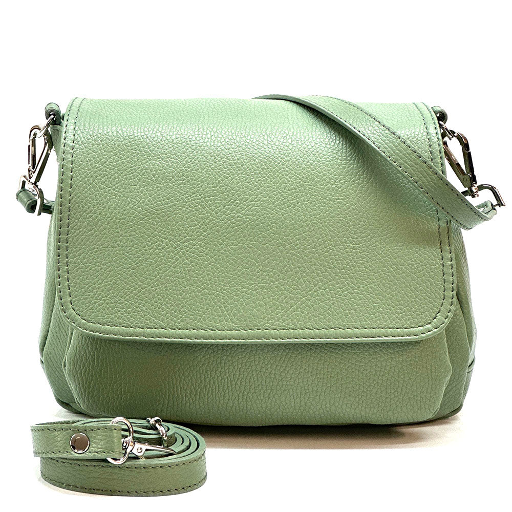 Pamela Leather Messenger Bag - Made In Italy