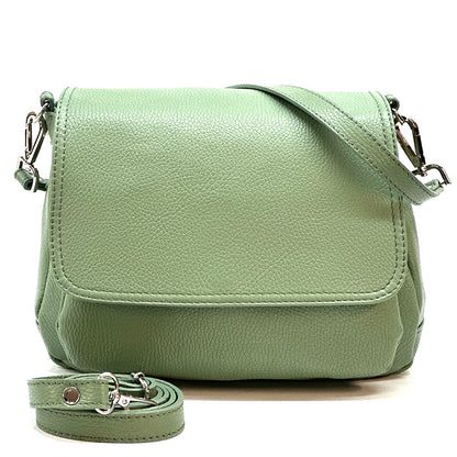 Pamela Leather Messenger Bag - Made In Italy