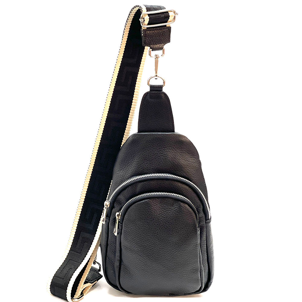 Nissim Leather Single backpack - Made In Italy