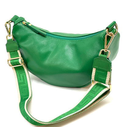 Carmen leather shoulder bag - Made In Italy