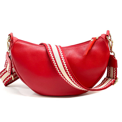 Carmen leather shoulder bag - Made In Italy