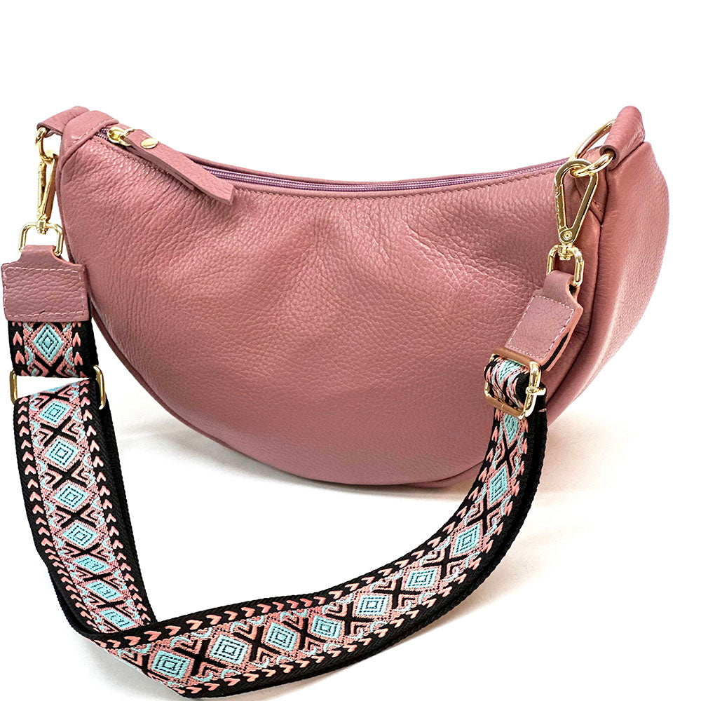 Carmen leather shoulder bag - Made In Italy