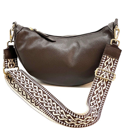 Carmen leather shoulder bag - Made In Italy