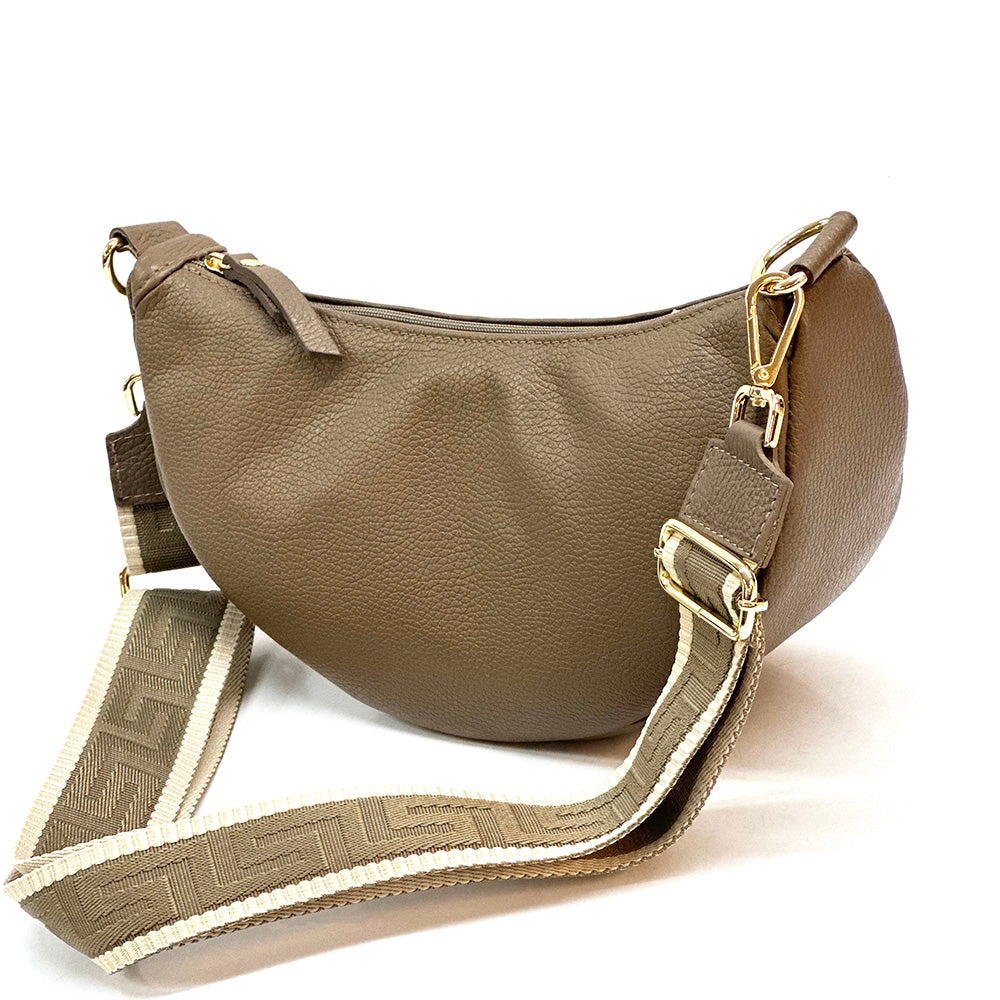 Carmen leather shoulder bag - Made In Italy