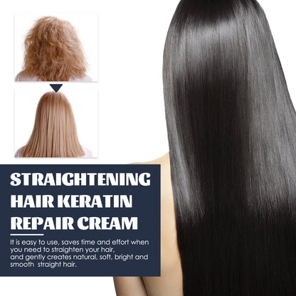 West&amp;Month Straightening Hair Keratin Ratin Repair Cream, Repair Silky Hair Care Moisturizing Hair Mask Treatment Cream