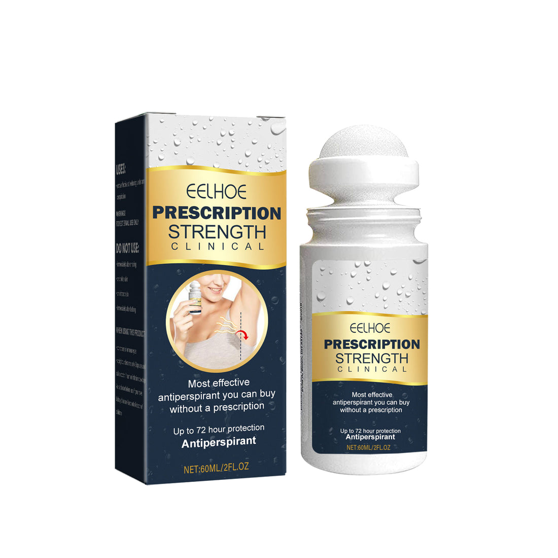EELHOE Underarm Deodorant, Refreshing Portable Roll-On For Long-Lasting Fragrance Under Arms