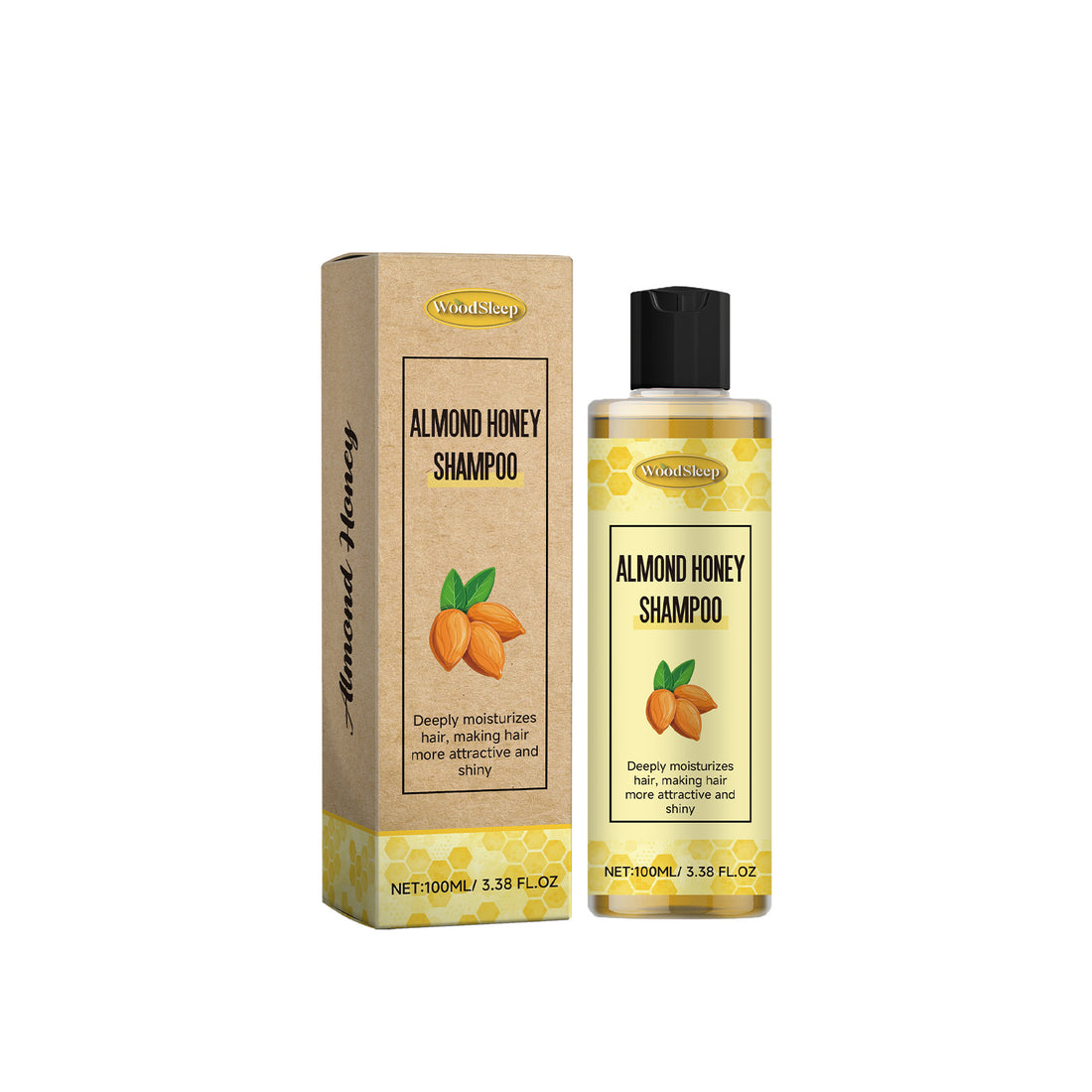WoodSleep Almond Honey Shampoo Nourishes And Pampers Hair With Softness And Shine