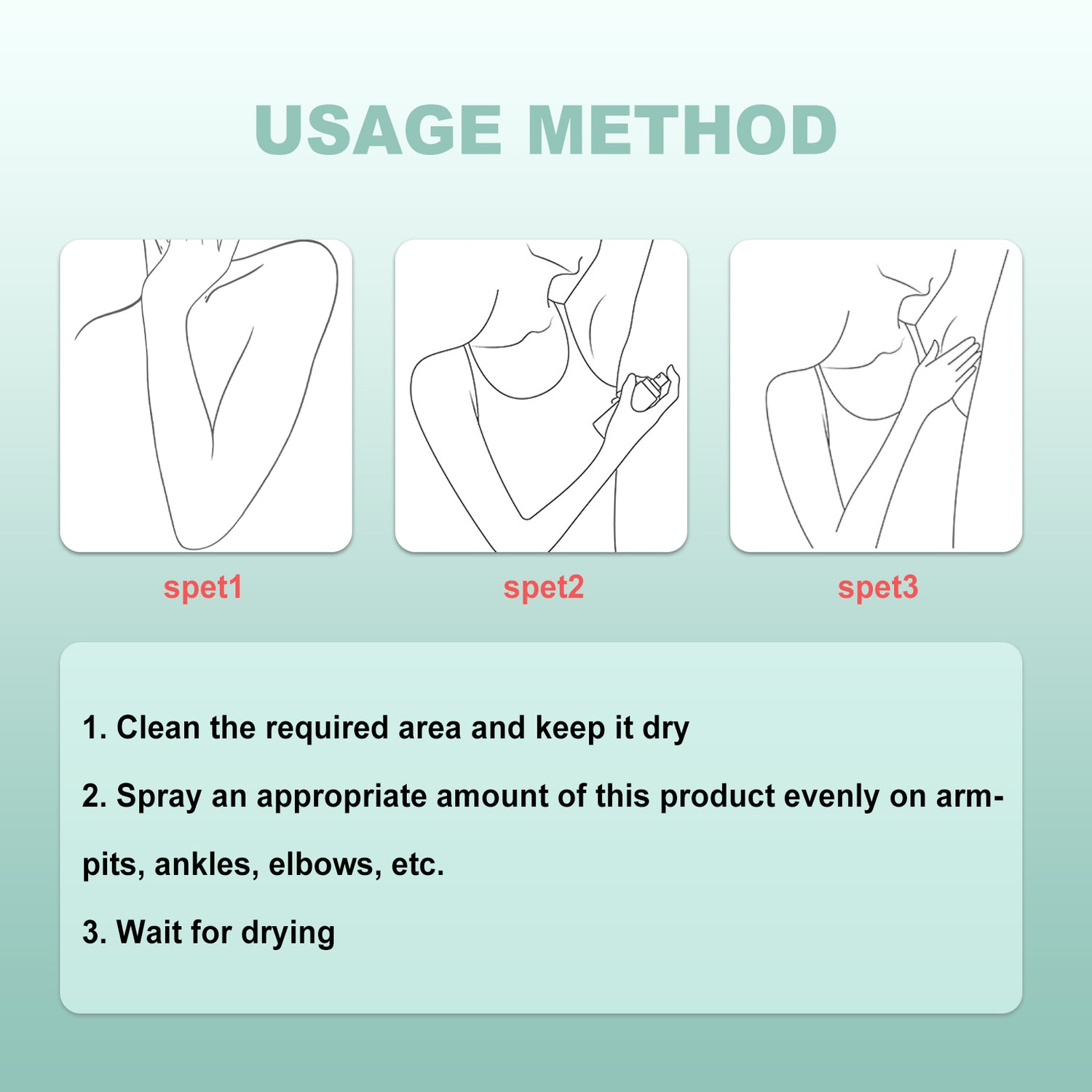 JAYSUING Deodorant Perfume Spray, Armpit Sweat Deodorizing Refreshing Whitening Deodorizing Body Lasting Deodorizing