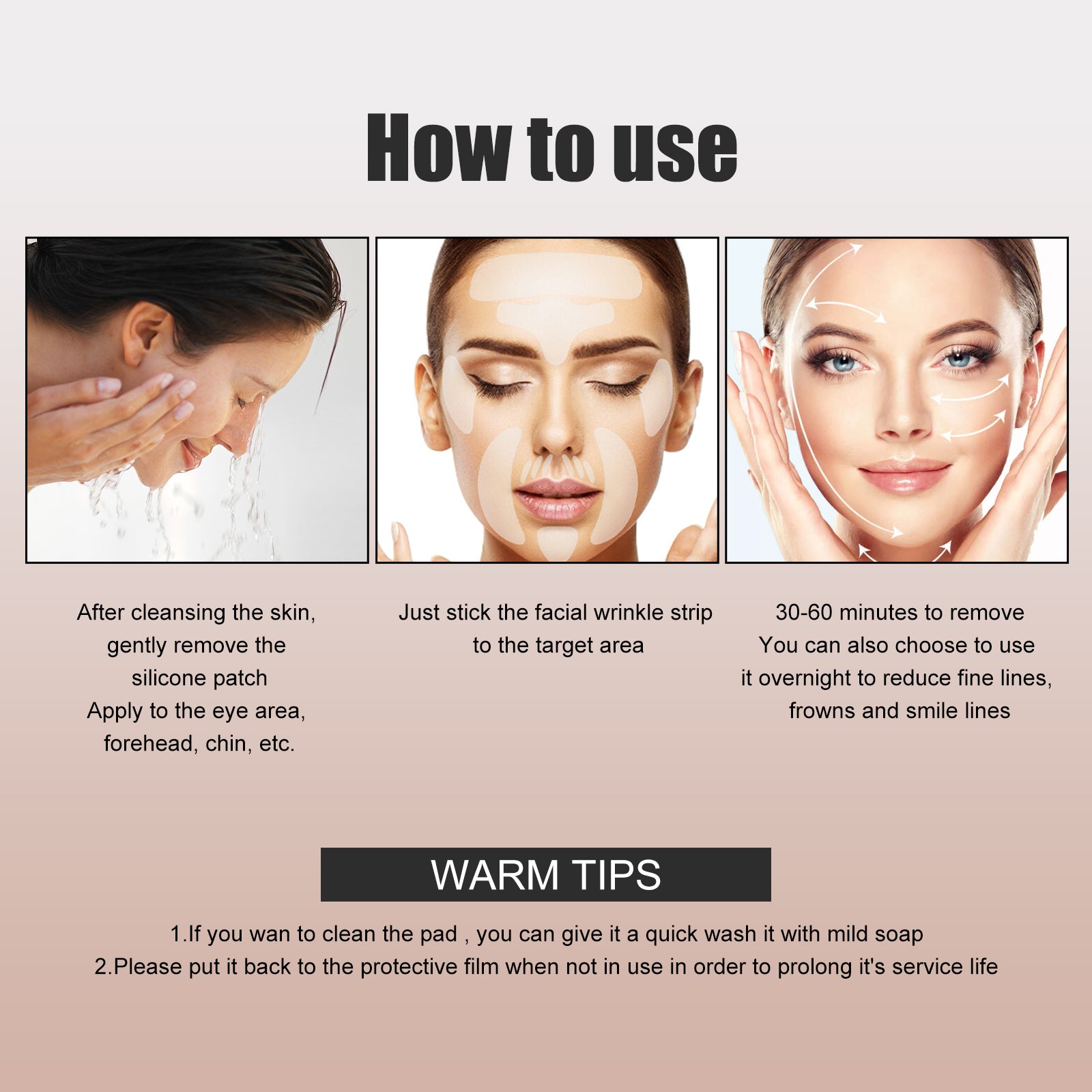 Facial Lifting Patch, Tightens And Firms Facial Anti Wrinkle Lifting Patch