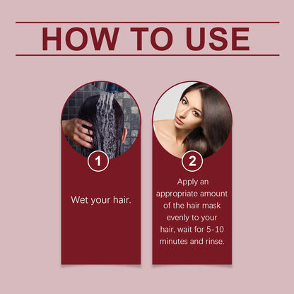 Hoegoa Nourishing Care Hair Mask Gentle Plant Essence Protects Dry Hair And Moisturizes Smooth Hair Mask