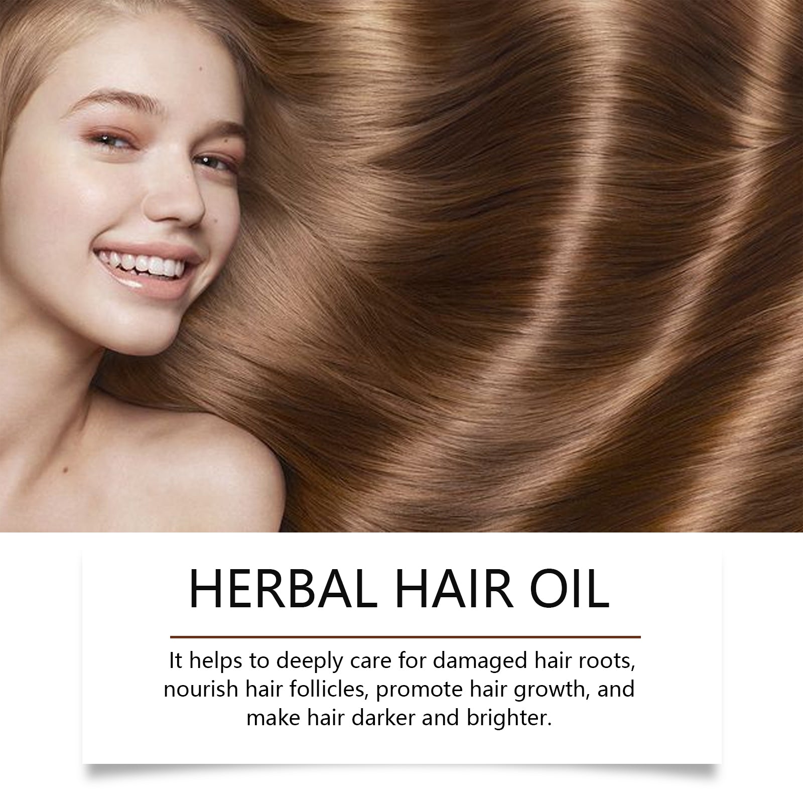 Hoegoa Herbal Hair Care Oil, Effectively Hydrates And Nourishes Scalp To Improve Dry And Irritated Hair Care Oil
